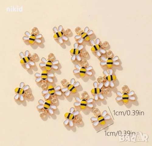 Пчела Пчели  висулки висулка за бижу колие гривна ръчна изработка висулка декорация, снимка 4 - Други - 52597694