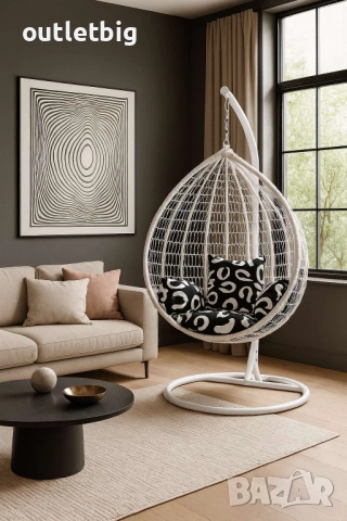 Градинска висяща люлка тип гнездо,яйце–Промоция!