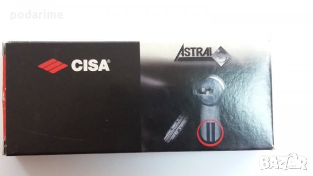 Патрон Cisa Astral S 45/50 мм, 3 ключа, ямков, усилен, снимка 7 - Входни врати - 31529398