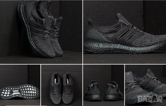 маратонки adidas UltraBoost 4.0 "Triple Black номер 43 ,5-44, снимка 7 - Маратонки - 53892818