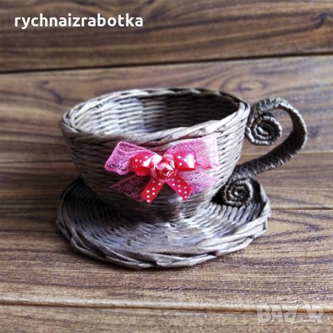 Декоративна чаша от хартия, снимка 2 - Декорация за дома - 28522486