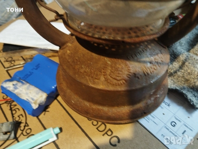 газ е на лампа Немска, снимка 5 - Антикварни и старинни предмети - 54027001