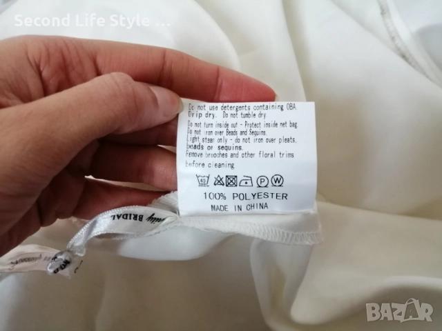 Сватбена рокля Sincerity Bridal р-р L-XL - цвят слонова кост, снимка 18 - Сватбени рокли - 52973174