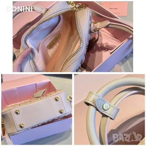 Miu Miu дамска чанта от естествена кожа, снимка 5 - Чанти - 55894996