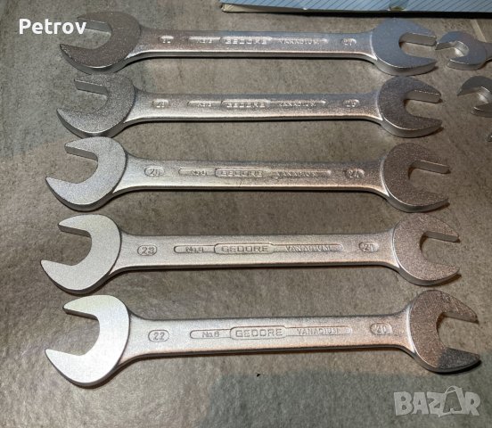 GEDORE No.6 Germany - 12 броя PROFI - SET / 6 - 32 mm  Гаечни Ключове !! ЧИСТО НОВИ !! , снимка 3 - Гедорета - 38641360