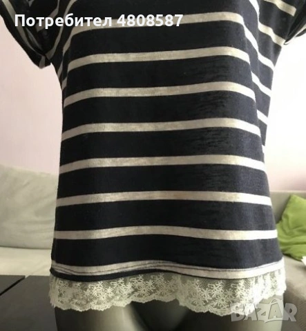 Дамска тениска на райе, снимка 6 - Тениски - 54360108