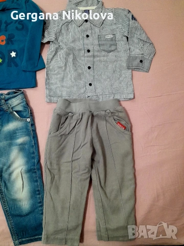 Блуза,риза и панталон дете от 1 до 2г., снимка 6 - Панталони и долнища за бебе - 24263753