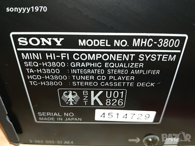SONY TC-H3800 DECK-MADE IN JAPAN-ВНОС SWISS 0804221323, снимка 16 - Декове - 36387376
