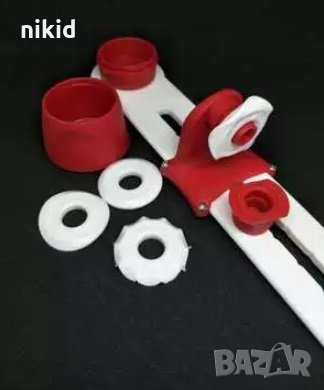 Уред Инструмент пергел за тесто за изрязване рязане нож на кръг блат пица пай, снимка 4 - Други - 31269162