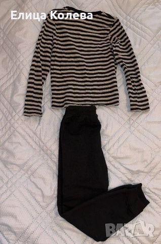 Нов панталон Sinsay плюс памучна блуза за момче 122-128 см, снимка 2 - Детски комплекти - 54149915