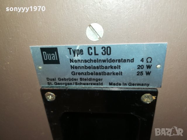 DUAL CL 30-MADE IN GERMANY 2701222033, снимка 14 - Тонколони - 35584211