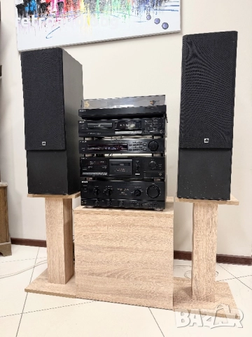 🔊Ретро аудио система SONY - Усилвател, дек, cd, тунер, грамофон и тонколони Arcus🔊