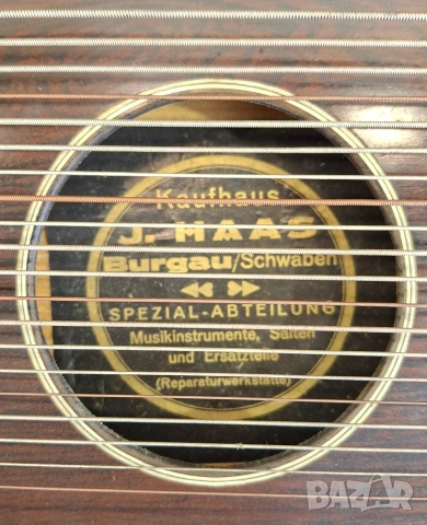 Стара баварска цитра, над 100 годишна, снимка 5 - Струнни инструменти - 53965644