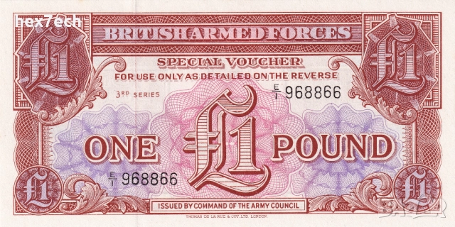 ❤️ ⭐ Великобритания 1956 1 паунд UNC нова ⭐ ❤️, снимка 2 - Нумизматика и бонистика - 52887352