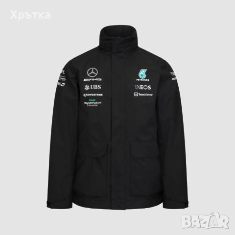 Mercedes AMG F1 Team Rain Jacket - Оригинално мъжко яке , снимка 2 - Якета - 52939536