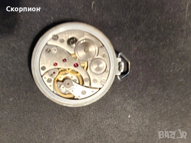 Джобен часовник - Молния - СССР - 18 РУБИНА - РИМСКИ ЦИФРИ И ЖЪЛТИ СТРЕЛКИ, снимка 12 - Джобни - 50521710