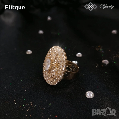 КОМПЛЕКТ SIYANA / Стилен дамски комплект бижута с кристали от 3 части “Siyana” , снимка 9 - Бижутерийни комплекти - 52905704