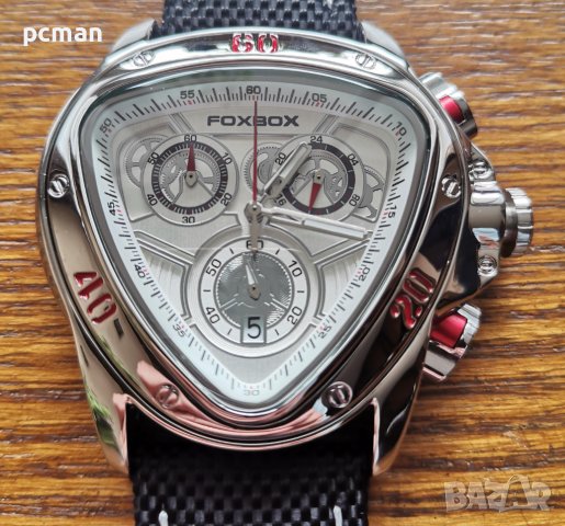 Foxbox Silver 0026 луксозен мъжки кварцов часовник, снимка 8 - Мъжки - 40268099