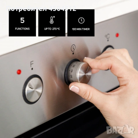 Вградима фурна Taurus HS576IXM – 76 л, 2600 W, WaterSteam Clean System, SuperGrill, енергиен клас A,, снимка 4 - Печки, фурни - 53082116