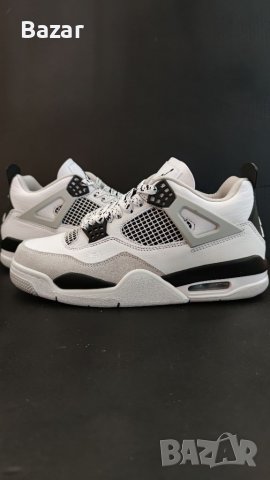 Чисто Нови Оригинални Обувки Кецове Nike Air Jordan Retro 4 Military Black White Panda размер 44 , снимка 1