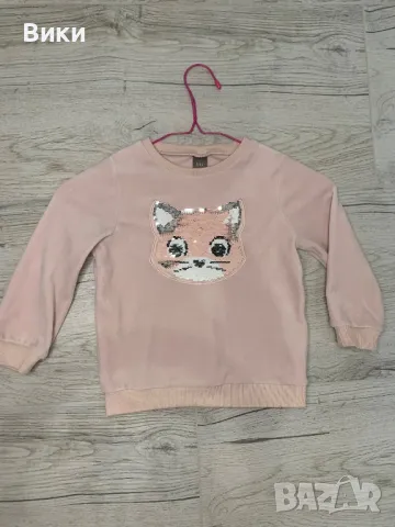 Плюшена детска блуза 3-4г ръст 104см