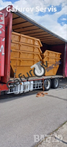 Метален контейнер за строителни отпадъци 7 м³ - усилен, стандарт DIN 30720-1, снимка 7 - Друго - 52274256