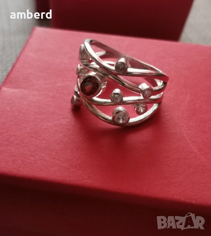 Страхотен сребърен  пръстен- модел R102, снимка 3 - Пръстени - 51987341