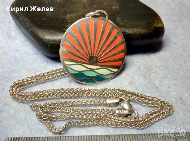 ZOLOTAS 2014 БУТИКОВ ЕМАЙЛИРАН СРЕБЪРЕН МЕДАЛЬОН СРЕБРО 925 ГЪРЦИЯ с СРЕБЪРЕН ЛАНЕЦ СРЕБРО 925 43777, снимка 10 - Колиета, медальони, синджири - 49427597
