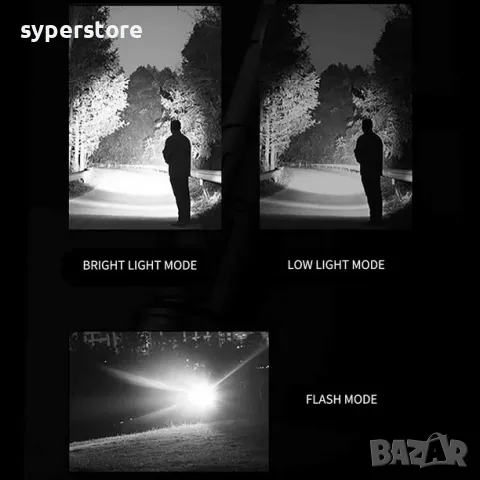 Фенер ръчен Digital One SP00970 fa-6612 много мощен, става и за колело, с презареждаема батерия 2665, снимка 6 - Друга електроника - 47824773