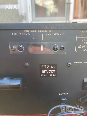 HITACHI FT-440, снимка 11 - Ресийвъри, усилватели, смесителни пултове - 48522427
