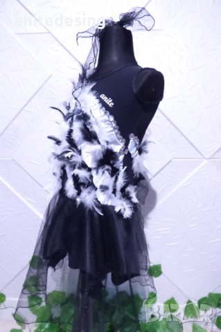 Детска рокля за латино танци в черно и бяло, снимка 7 - Детски рокли и поли - 38946637