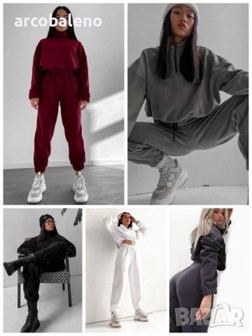 Дамски ежедневен комплект суичър от две части, 5цвята 