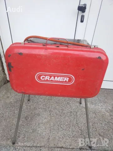 Немско разглобяемо газово барбекю с две горелки.  Марка: CRAMER / Germany Консумация на ГАЗ 348g/h Д, снимка 7 - Газови котлони - 48652745