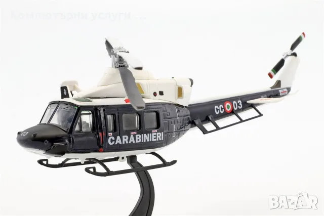 AGUSTA AB412 BELL Carabinieri - мащаб 1:72 на DeAgostini моделът е нов в блистер, снимка 3 - Колекции - 55747734