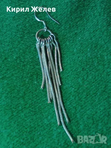 КРАСИВА НЕЖНА ПОСРЕБРЕНА ФЕШЪН АРТ ОБЕЦА от БЛАГОРОДНА СТОМАНА 47532, снимка 12 - Обеци - 48901748