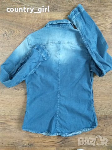 g-star midge cody slim denim shirt - страхотна дамска риза, снимка 10 - Ризи - 29174166
