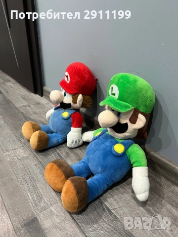 Плюшени играчки – Супер Марио и Луиджи, снимка 5 - Плюшени играчки - 52099331