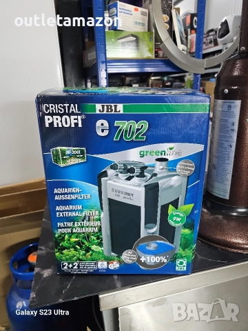 Енергоспестяващ вътрешен филтър JBL CristalProfi e702 greenline за аквариуми до 200 л