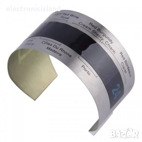 Термометър гривна за бутилка вино Bar Craft неръждаема стомана, снимка 5 - Буркани, бутилки и капачки - 32043757