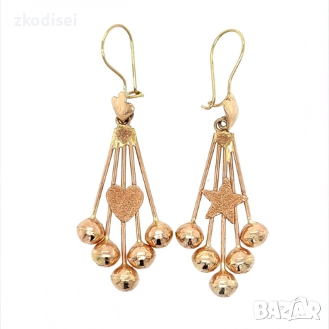 Златни обеци 5,95гр. 14кр. проба:585 модел:24196-3