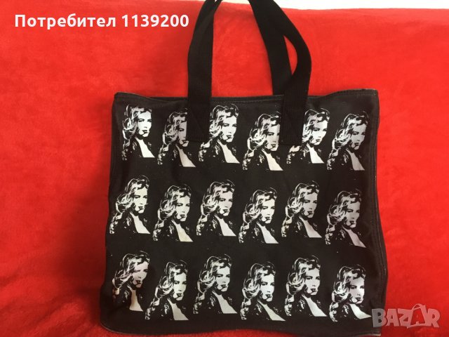 Винтидж чанта GUESS текстил Claudia Schiffer, снимка 4 - Чанти - 29939105