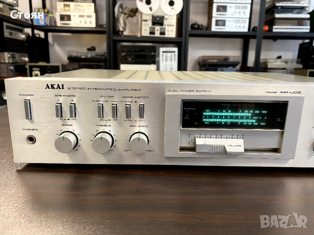 Vintage усилвател Akai, снимка 3 - Ресийвъри, усилватели, смесителни пултове - 54332141