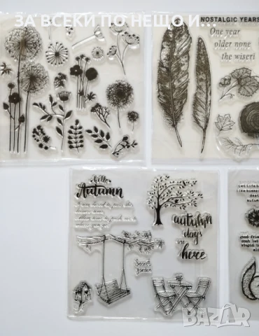 Силиконови скрапбук печати силиконов печат картички албум различни видове, снимка 2 - Други - 50598809