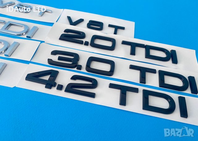 Audi надпис емблема, Ауди a3, A6, A4, A8, v8t, 3.0 tdi, букви,багажник, снимка 6 - Аксесоари и консумативи - 37131108