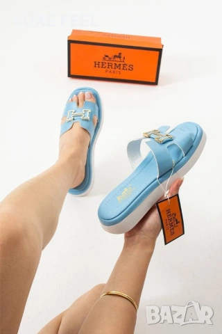 HERMES ⚜️ Дамски Чехли , снимка 6 - Чехли - 53940804