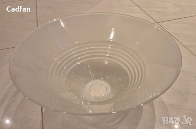Стъклен лампион за полилей , снимка 5 - Лампиони - 52299872