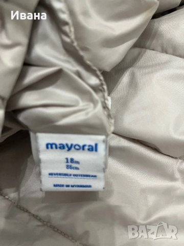 Детско яке Mayoral с две лица, снимка 4 - Бебешки якета и елеци - 52252778