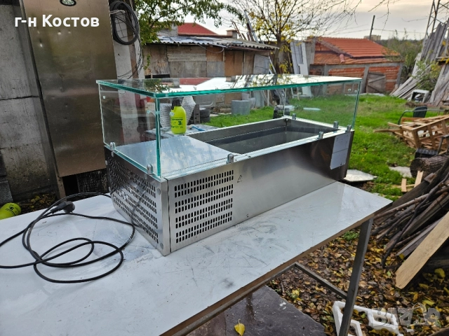 Хладилна Витрина за Дюнер Пицария за заготовки зеленчуци сосове втора употреба , снимка 4 - Хладилни витрини и фризери - 52468997