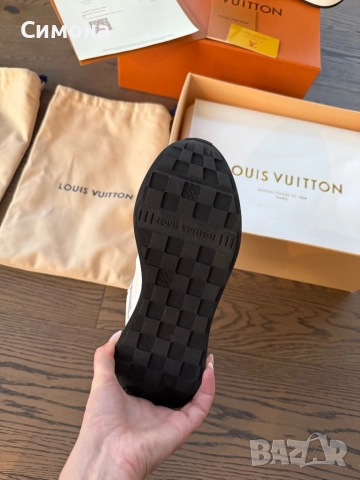 Louis Vuitton дамски сникърси маратонки обувки бели естествена кожа, снимка 11 - Маратонки - 50234415