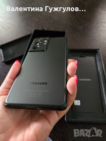 Samsung Galaxy S21 Ultra 5G 256GB Phantom Black, снимка 3 - Samsung - 55847964